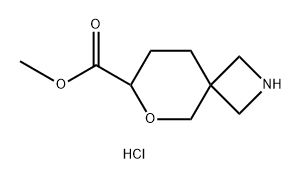 methyl 6-oxa-2-azaspiro[3.5]nonane-7-carboxylate hydrochloride Structure