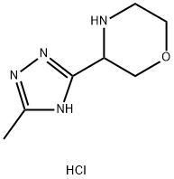 3-(5-methyl-1H-1,2,4-triazol-3-yl)morpholine hydrochloride Structure