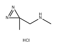 methyl[(3-methyl-3H-diazirin-3-yl)methyl]amine hydrochloride Struktur