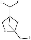 4-(Difluoromethyl)-1-(iodomethyl)-2-oxabicyclo[2.1.1]hexane Struktur