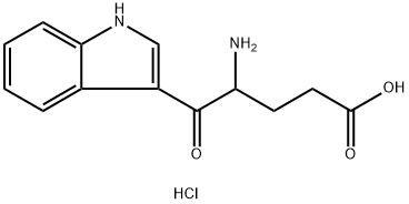 4-amino-5-(1H-indol-3-yl)-5-oxopentanoic acid hydrochloride,2639421-34-2,结构式