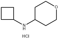 N-cyclobutyloxan-4-amine hydrochloride 结构式