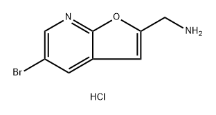 1-{5-bromofuro[2,3-b]pyridin-2-yl}methanamine
hydrochloride Struktur