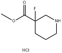 methyl 3-fluoropiperidine-3-carboxylate hydrochloride,2639423-51-9,结构式