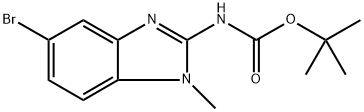 tert-butyl N-(5-bromo-1-methyl-1H-1,3-benzodiazol-2-yl)carbamate 结构式