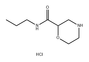 N-propylmorpholine-2-carboxamide hydrochloride Struktur