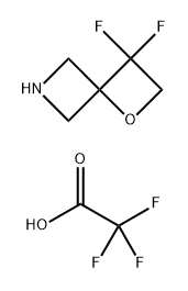 3,3-difluoro-1-oxa-6-azaspiro[3.3]heptane, trifluoroacetic acid Struktur