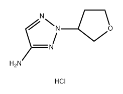 2-(oxolan-3-yl)-2H-1,2,3-triazol-4-amine hydrochloride 结构式