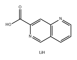lithium(1+) 1,6-naphthyridine-7-carboxylate Structure