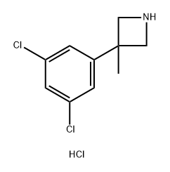 3-(3,5-dichlorophenyl)-3-methylazetidine hydrochloride 结构式