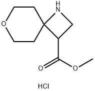 methyl 7-oxa-1-azaspiro[3.5]nonane-3-carboxylate hydrochloride,2639439-18-0,结构式