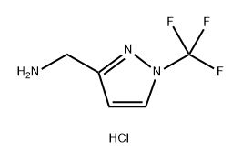 1-[1-(trifluoromethyl)-1H-pyrazol-3-yl]methanamin
e hydrochloride 化学構造式