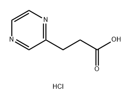 3-(pyrazin-2-yl)propanoic acid hydrochloride Structure