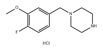 1-[(4-fluoro-3-methoxyphenyl)methyl]piperazine dihydrochloride Structure