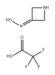N-(azetidin-3-ylidene)hydroxylamine, trifluoroacetic acid 化学構造式