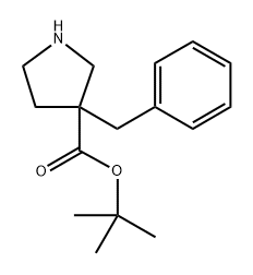 tert-butyl 3-benzylpyrrolidine-3-carboxylate Struktur
