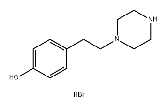 4-[2-(piperazin-1-yl)ethyl]phenol dihydrobromide 化学構造式