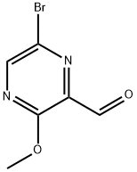 6-Bromo-3-methoxypyrazine-2-carbaldehyde Structure