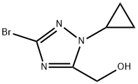 (3-溴-1-环丙基-1H-1,2,4-三唑-5-基)甲醇,2639836-80-7,结构式