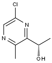 (S)-1-(6-氯-3-甲基吡嗪-2-基)乙-1-醇 结构式