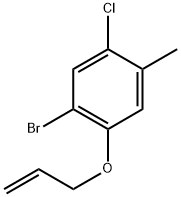 1-bromo-5-chloro-4-methyl-2-(prop-2-yn-1-yloxy)benzene Structure
