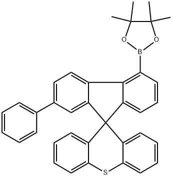 2-苯基-5-硼酸频那醇酯-螺[9H-芴-9,9′-[9H]硫杂蒽],2640132-85-8,结构式