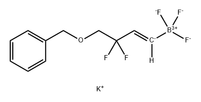 (E)-(4-(苄氧基)-3,3-二氟丁-1-烯-1-基)三氟硼酸钾, 2641217-06-1, 结构式