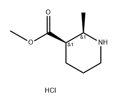 (2R,3R)-2-Methyl-piperidine-3-carboxylic acid methyl ester hydrochloride Structure