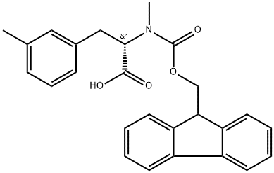 N-Fmoc-N,3-dimethyl-L-phenylalanine 化学構造式