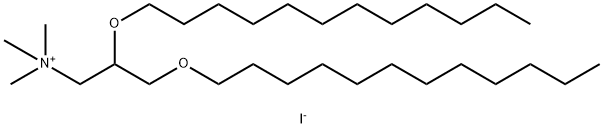 1-Propanaminium, 2,3-bis(dodecyloxy)-N,N,N-trimethyl-, iodide (1:1) Struktur