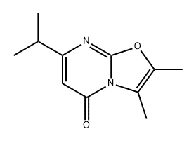 7-isopropyl-2,3-dimethyl-5H-oxazolo[3,2-A]pyrimidin-5-one Structure