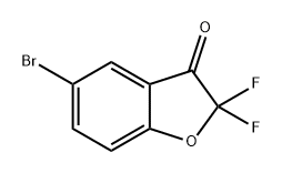 5-bromo-2,2-difluorobenzofuran-3(2H)-one Struktur