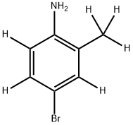 4-Bromo-2-methylaniline-d6 Structure