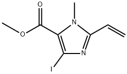 4-碘-1-甲基-2-乙烯基-1H-咪唑-5-羧酸甲酯,2648339-72-2,结构式