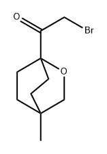 2-Bromo-1-(4-methyl-2-oxabicyclo[2.2.2]octan-1-yl)ethanone 化学構造式