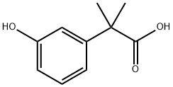 2-(3-羟基苯基)-2-甲基丙酸, 264879-13-2, 结构式