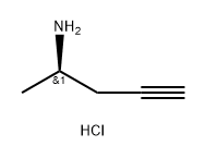 (2R)-pent-4-yn-2-amine hydrochloride Structure