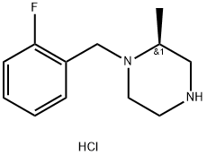 (2S)-1-[(2-fluorophenyl)methyl]-2-methylpiperazine dihydrochloride,2648865-41-0,结构式