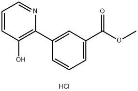 methyl 3-(3-hydroxypyridin-2-yl)benzoate hydrochloride Struktur