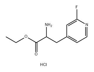 ethyl 2-amino-3-(2-fluoropyridin-4-yl)propanoate hydrochloride Structure