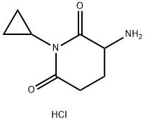 3-amino-1-cyclopropylpiperidine-2,6-dione hydrochloride Structure