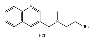 (2-aminoethyl)(methyl)[(quinolin-3-yl)methyl]amine dihydrochloride Struktur