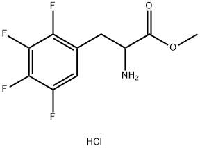 methyl 2-amino-3-(2,3,4,5-tetrafluorophenyl)propanoate hydrochloride 结构式