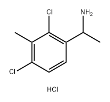 1-(2,4-dichloro-3-methylphenyl)ethan-1-amine hydrochloride Structure