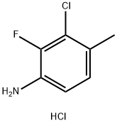 3-chloro-2-fluoro-4-methylaniline hydrochloride Struktur