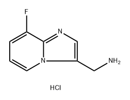 1-{8-fluoroimidazo[1,2-a]pyridin-3-yl}methanamine dihydrochloride Structure