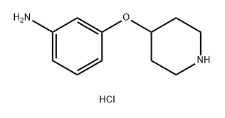 3-(piperidin-4-yloxy)aniline dihydrochloride 化学構造式