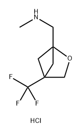 methyl({[4-(trifluoromethyl)-2-oxabicyclo[2.1.1]hexan-1-yl]methyl})amine hydrochloride Structure