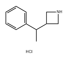 3-(1-phenylethyl)azetidine hydrochloride Structure