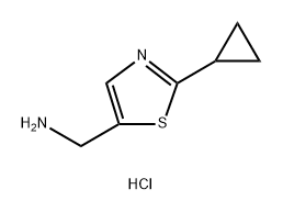 1-(2-cyclopropyl-1,3-thiazol-5-yl)methanamine dihydrochloride Structure